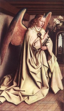  angel - El Retablo de Gante Ángel de la Anunciación Renacimiento Jan van Eyck
